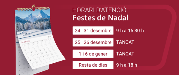 horari nadal 2024 cta